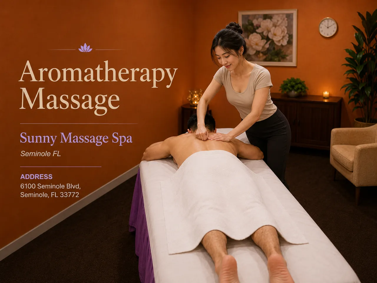 Aromatherapy Massage in Seminole, FL at Sunny Massage Spa