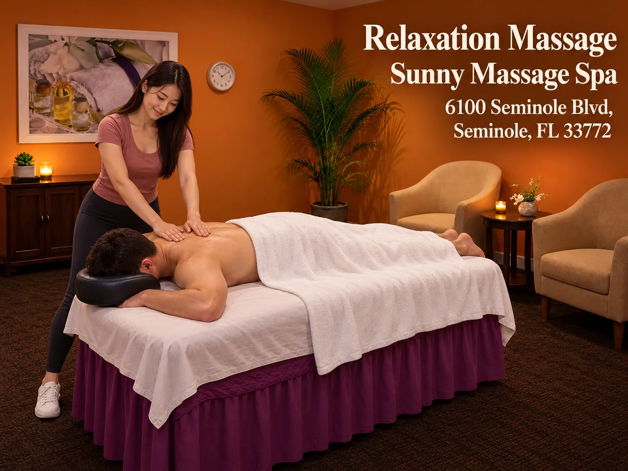 Relaxation Massage in Seminole, FL at Sunny Massage Spa